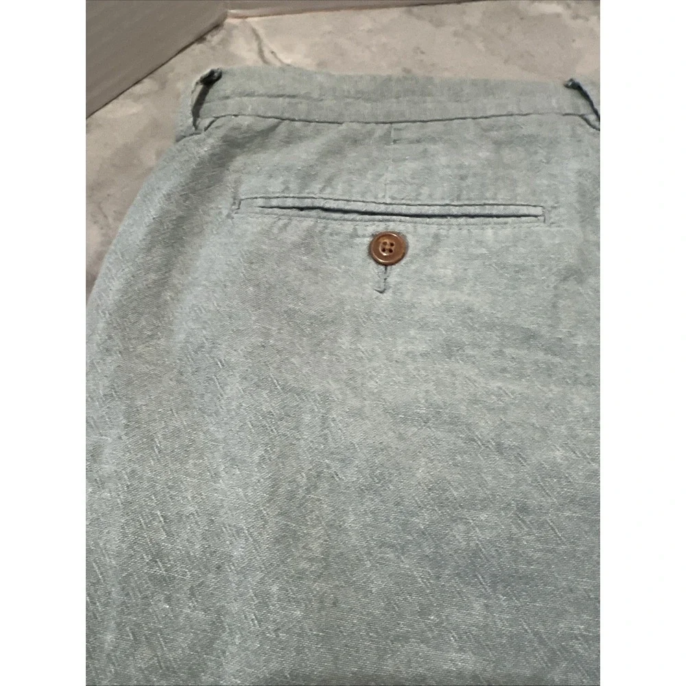 J CREW Rivington Chino Shorts Mens Size 36‎ Pockets Casual Green Outdoor